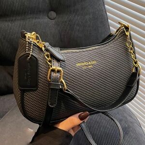 Black and Gold Women's Handbag